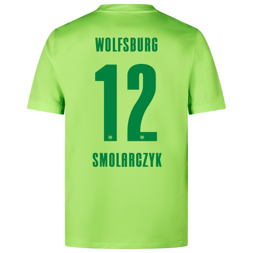 Niño Camiseta Nelly Smolarczyk #12 Verde Fluorescente 1ª Equipación 2024/25 La Camisa Argentina