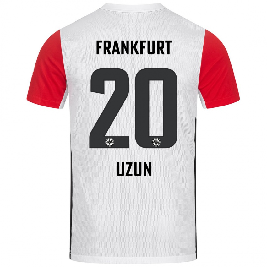 Niño Camiseta Can Uzun #20 Blanco Rojo 1ª Equipación 2024/25 La Camisa Argentina