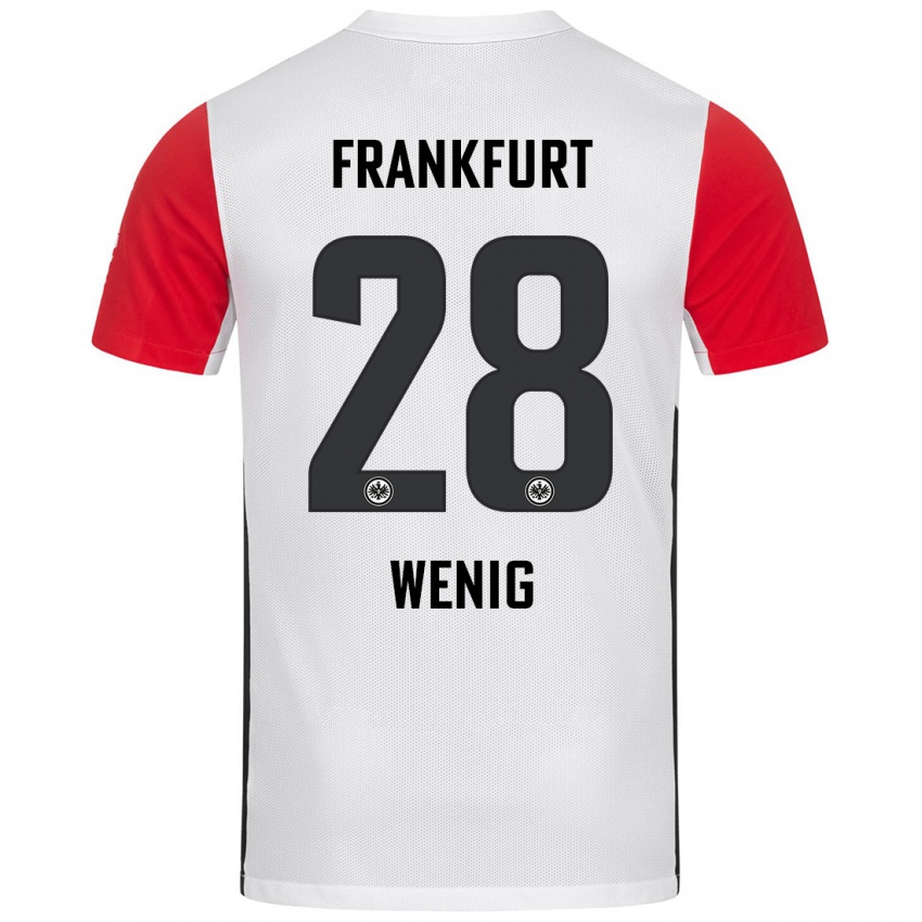 Niño Camiseta Marcel Wenig #28 Blanco Rojo 1ª Equipación 2024/25 La Camisa Argentina