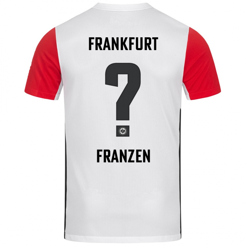 Niño Camiseta Marlon Franzen #0 Blanco Rojo 1ª Equipación 2024/25 La Camisa Argentina