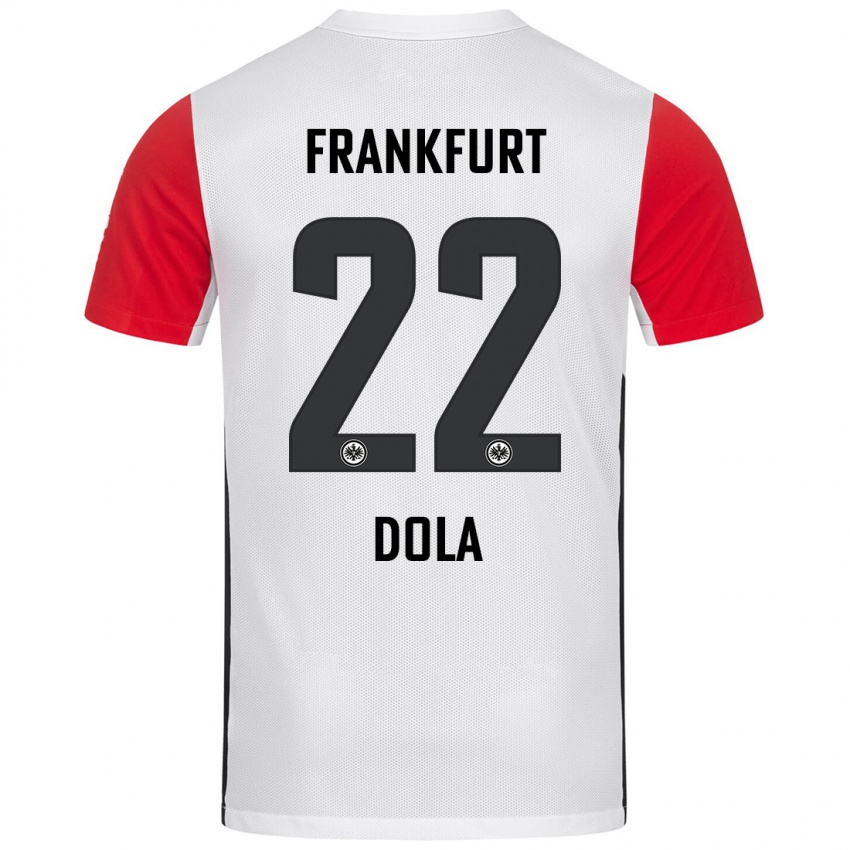 Niño Camiseta Igor Dola #22 Blanco Rojo 1ª Equipación 2024/25 La Camisa Argentina