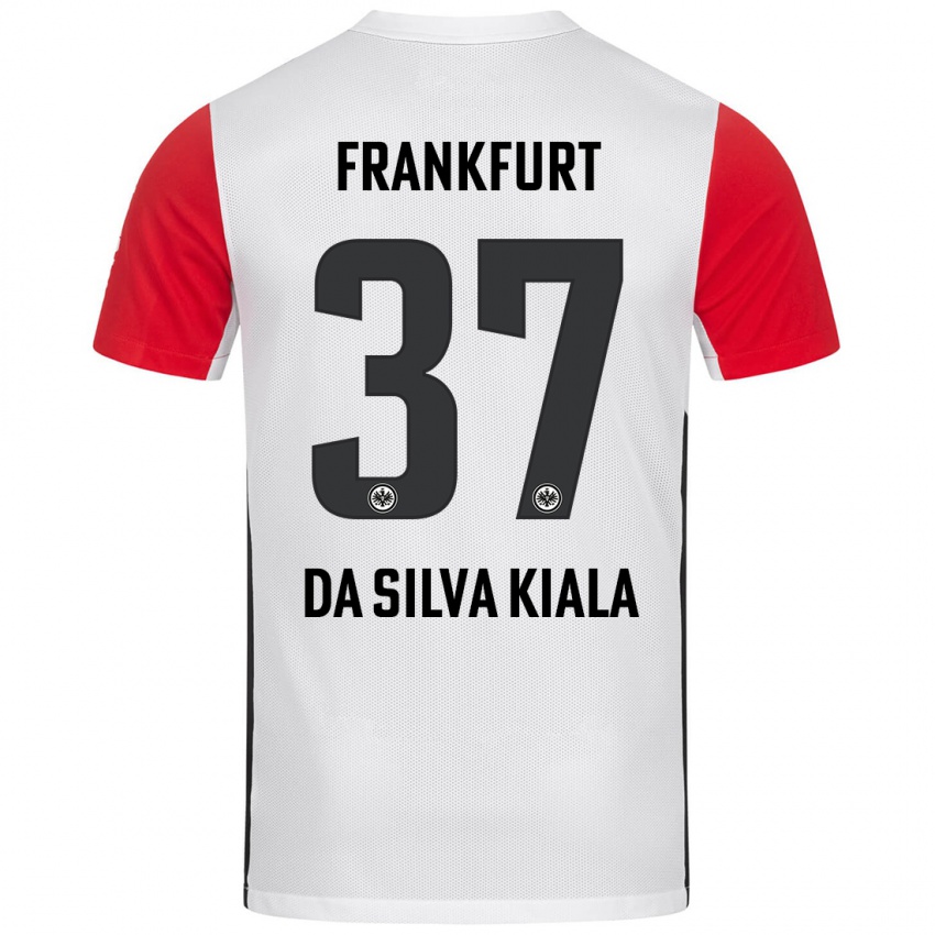 Niño Camiseta Joel Da Silva Kiala #37 Blanco Rojo 1ª Equipación 2024/25 La Camisa Argentina