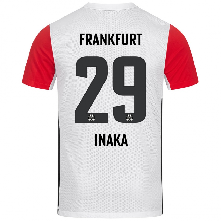 Niño Camiseta Arthur Inaka #29 Blanco Rojo 1ª Equipación 2024/25 La Camisa Argentina