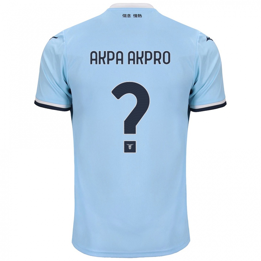 Niño Camiseta Jean-Daniel Akpa Akpro #0 Azul 1ª Equipación 2024/25 La Camisa Argentina