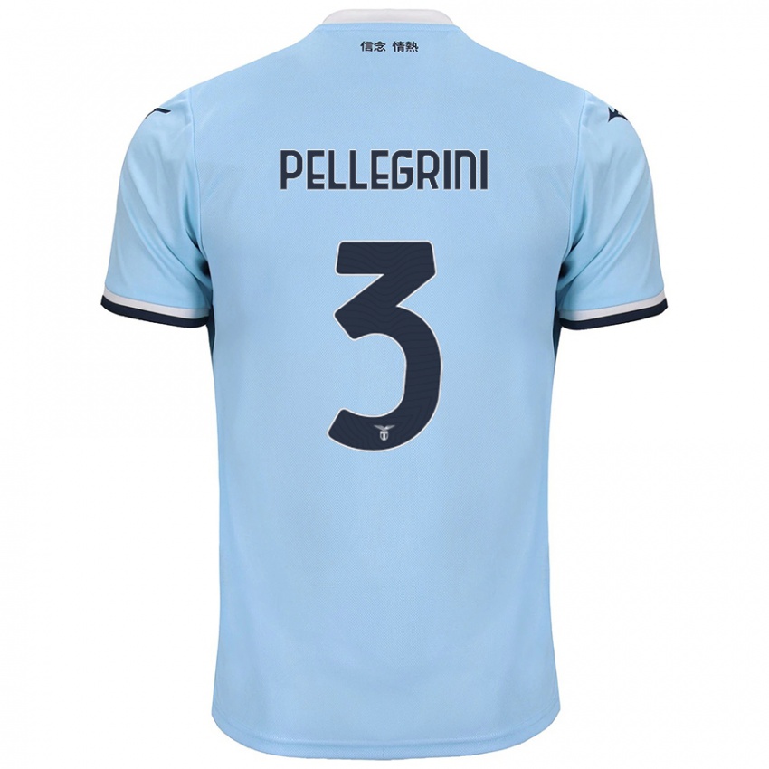 Niño Camiseta Luca Pellegrini #3 Azul 1ª Equipación 2024/25 La Camisa Argentina