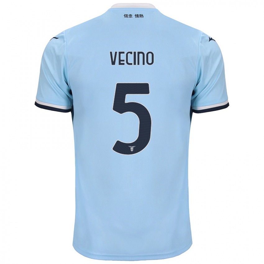 Niño Camiseta Matías Vecino #5 Azul 1ª Equipación 2024/25 La Camisa Argentina