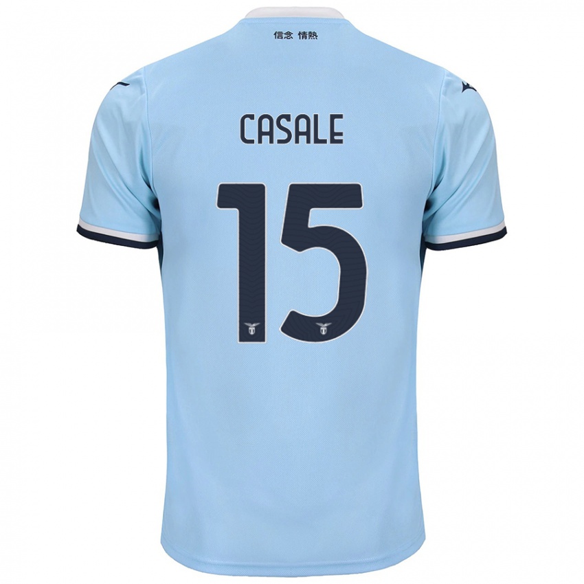 Niño Camiseta Nicolò Casale #15 Azul 1ª Equipación 2024/25 La Camisa Argentina