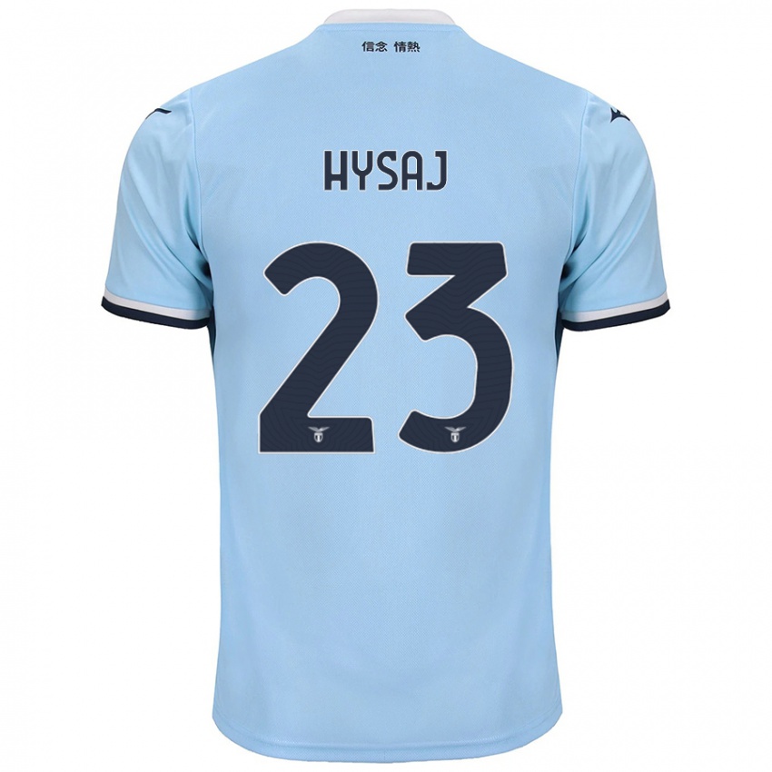 Niño Camiseta Elseid Hysaj #23 Azul 1ª Equipación 2024/25 La Camisa Argentina