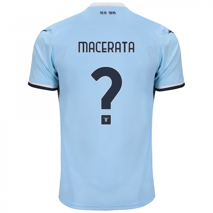 Niño Camiseta Francesco Macerata #0 Azul 1ª Equipación 2024/25 La Camisa Argentina