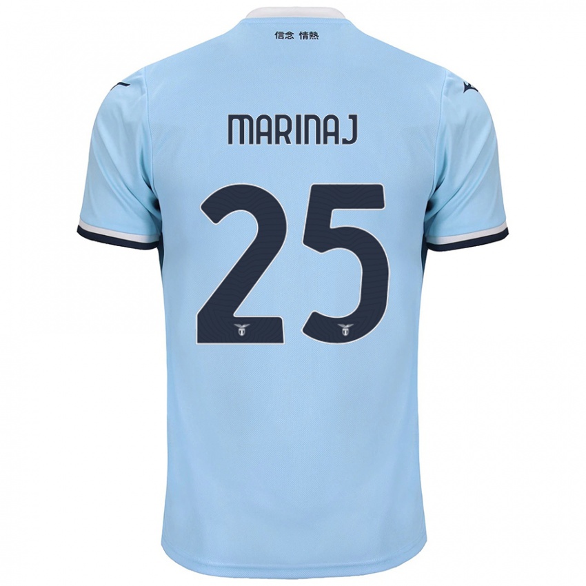 Niño Camiseta Kledi Marinaj #25 Azul 1ª Equipación 2024/25 La Camisa Argentina