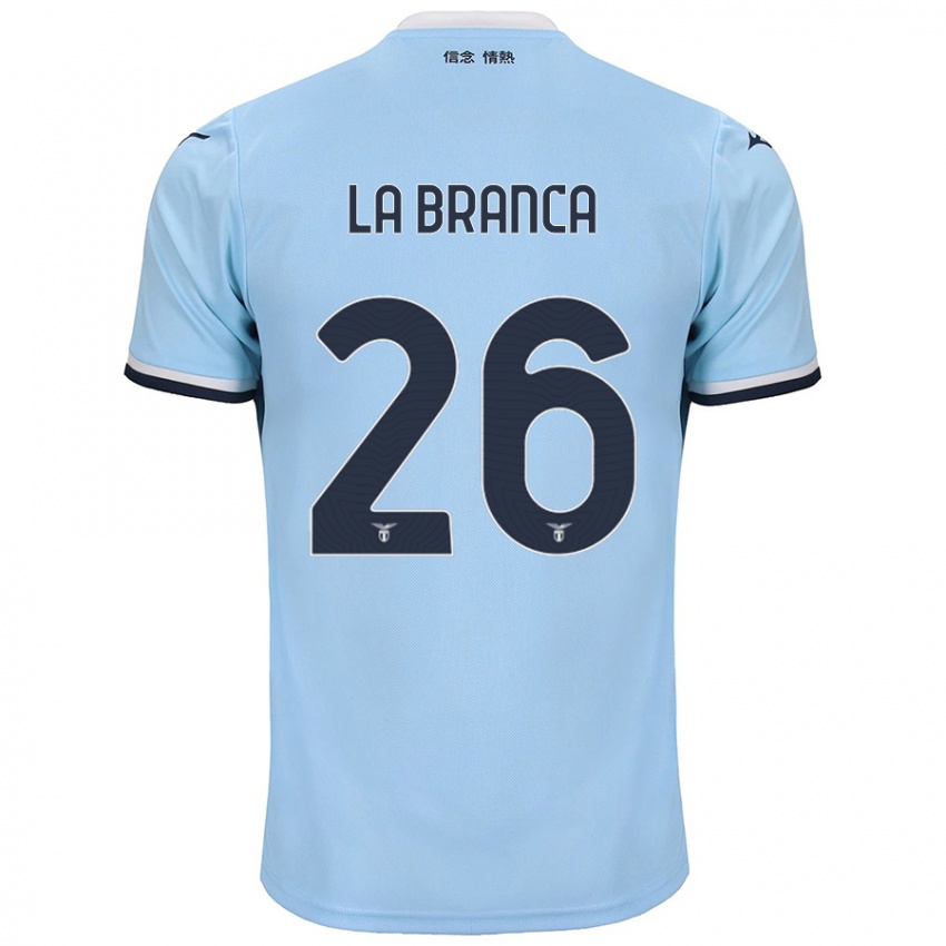 Niño Camiseta Ruggero La Branca #26 Azul 1ª Equipación 2024/25 La Camisa Argentina