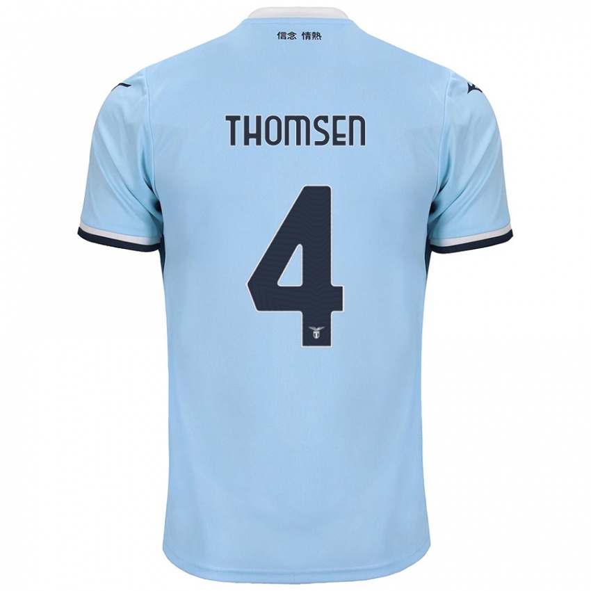 Niño Camiseta Maria Møller Thomsen #4 Azul 1ª Equipación 2024/25 La Camisa Argentina