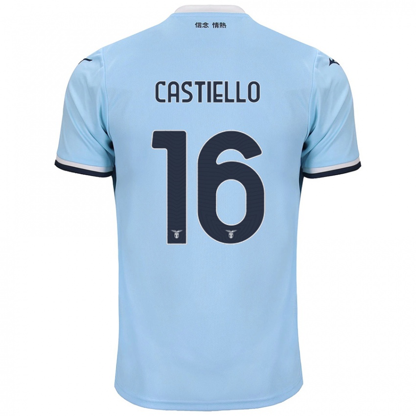 Niño Camiseta Antonietta Castiello #16 Azul 1ª Equipación 2024/25 La Camisa Argentina