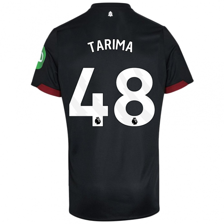 Niño Camiseta Sean Tarima #48 Negro Blanco 2ª Equipación 2024/25 La Camisa Argentina