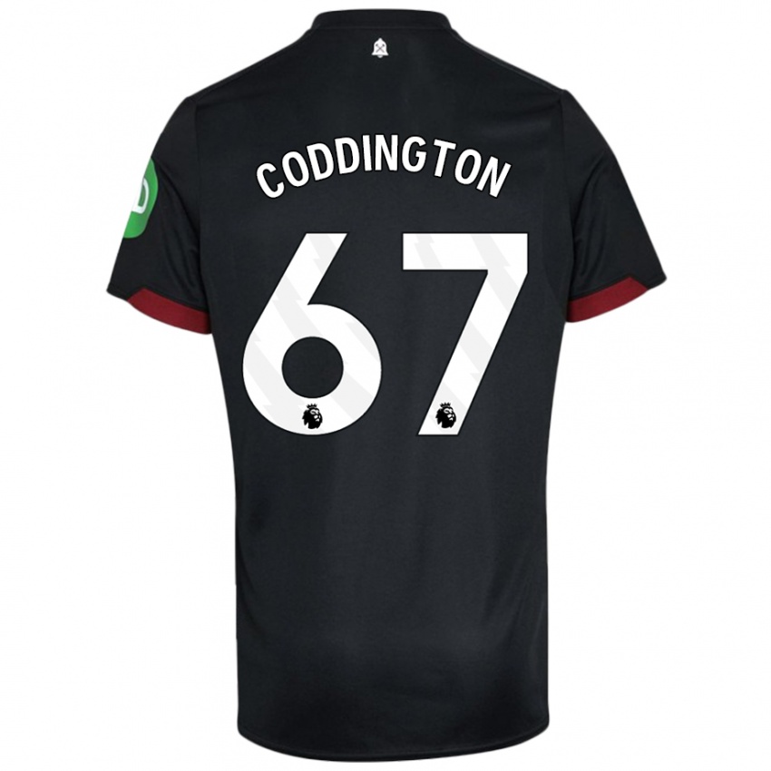 Niño Camiseta Remy Coddington #67 Negro Blanco 2ª Equipación 2024/25 La Camisa Argentina