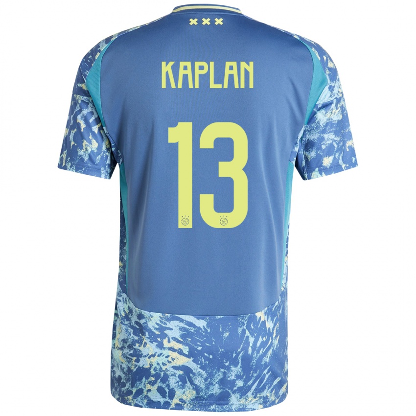 Niño Camiseta Ahmetcan Kaplan #13 Gris Azul Amarillo 2ª Equipación 2024/25 La Camisa Argentina