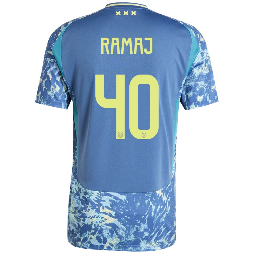 Niño Camiseta Diant Ramaj #40 Gris Azul Amarillo 2ª Equipación 2024/25 La Camisa Argentina