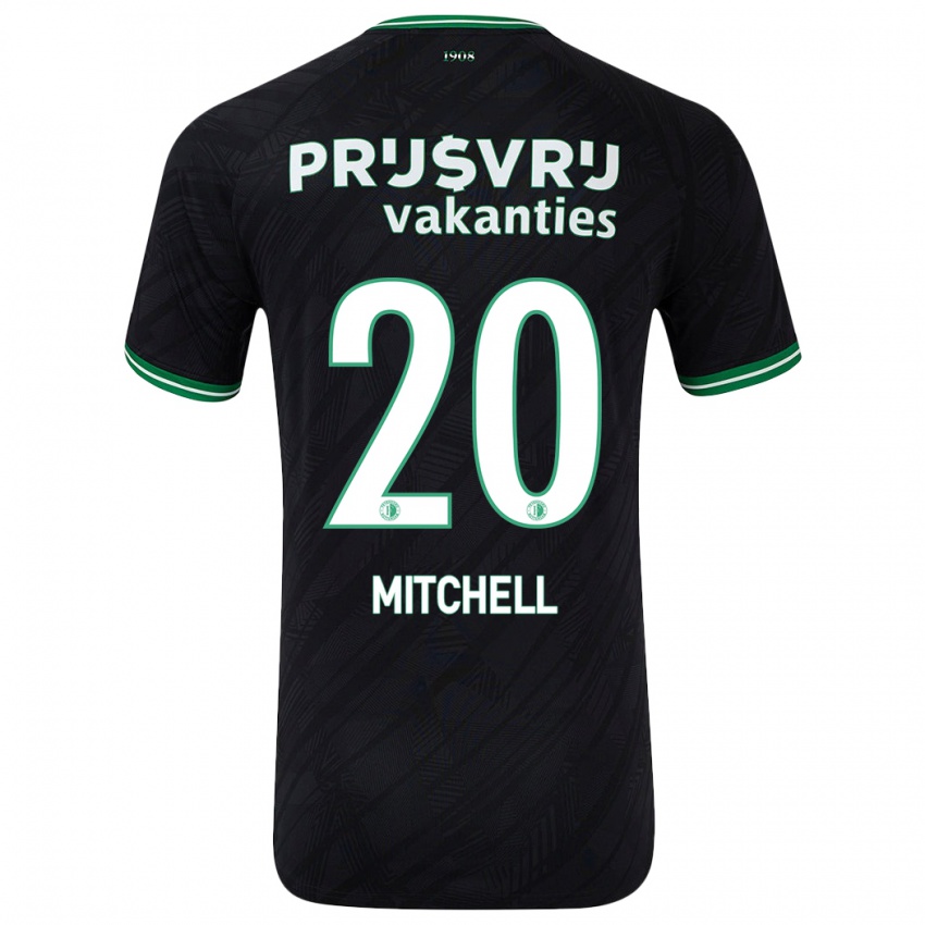 Niño Camiseta Jeyland Mitchell #20 Negro Verde 2ª Equipación 2024/25 La Camisa Argentina