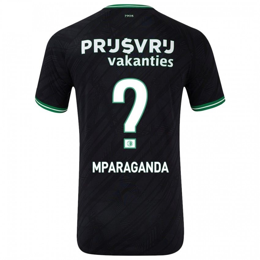 Niño Camiseta Matthew Mparaganda #0 Negro Verde 2ª Equipación 2024/25 La Camisa Argentina