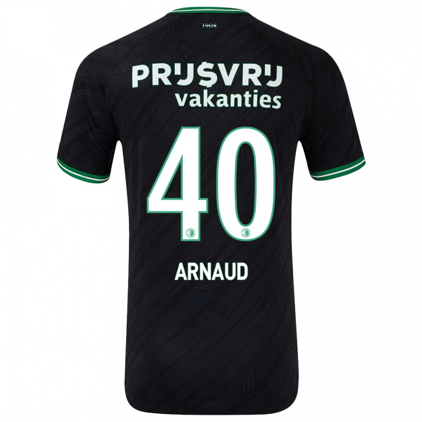 Niño Camiseta Lugene Arnaud #40 Negro Verde 2ª Equipación 2024/25 La Camisa Argentina