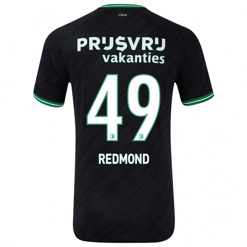 Niño Camiseta Zepiqueno Redmond #49 Negro Verde 2ª Equipación 2024/25 La Camisa Argentina