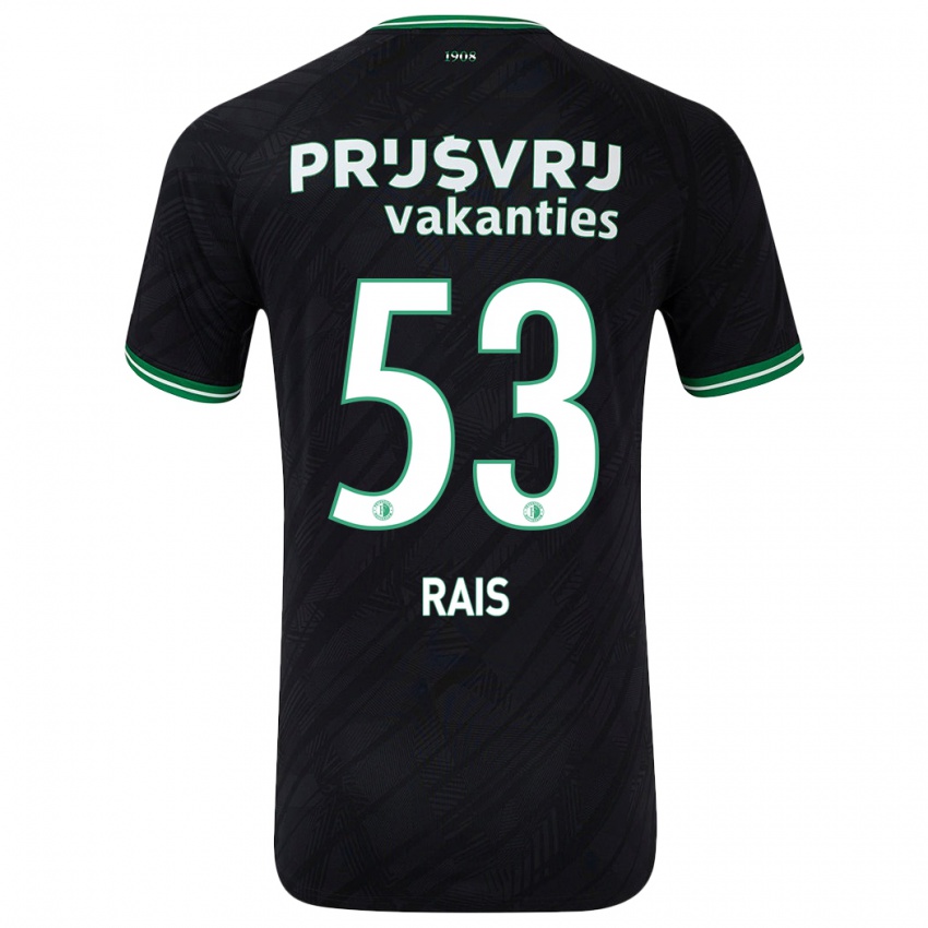 Niño Camiseta Amir Rais #53 Negro Verde 2ª Equipación 2024/25 La Camisa Argentina