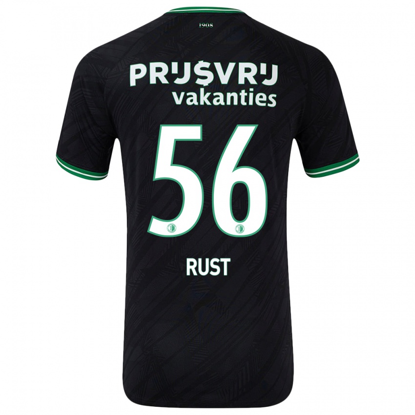 Niño Camiseta Fabiano Rust #56 Negro Verde 2ª Equipación 2024/25 La Camisa Argentina