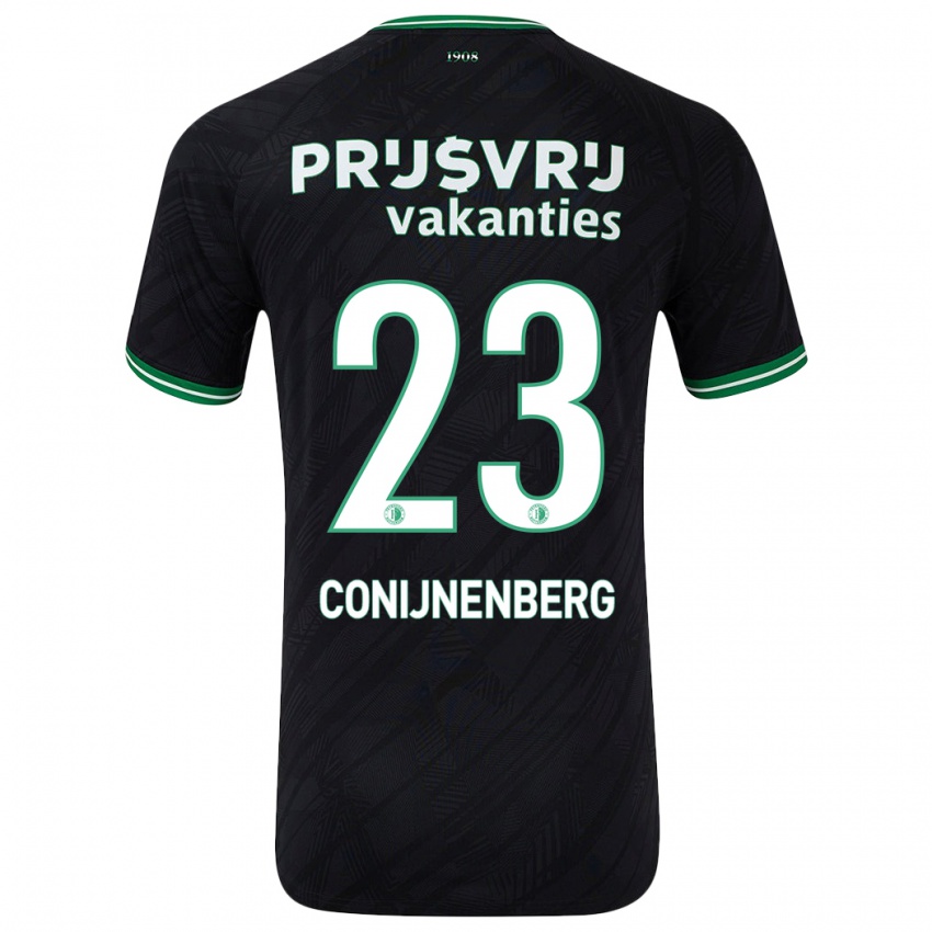 Niño Camiseta Jada Conijnenberg #23 Negro Verde 2ª Equipación 2024/25 La Camisa Argentina