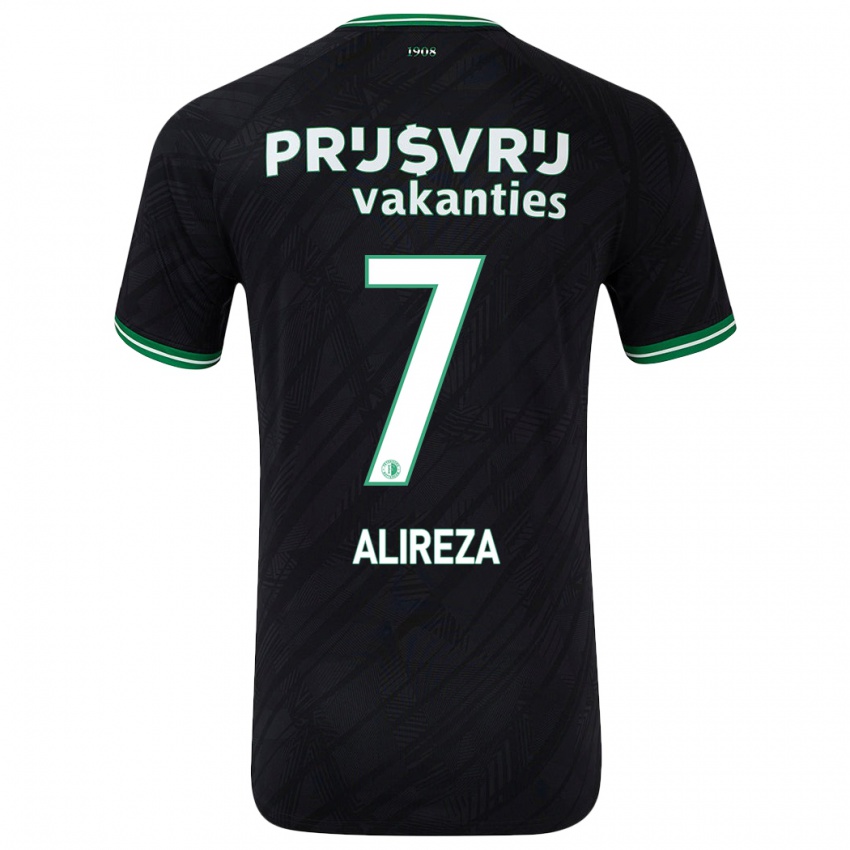 Niño Camiseta Alireza Jahanbakhsh #7 Negro Verde 2ª Equipación 2024/25 La Camisa Argentina