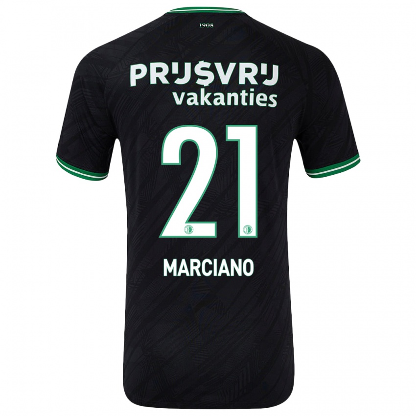 Niño Camiseta Ofir Marciano #21 Negro Verde 2ª Equipación 2024/25 La Camisa Argentina