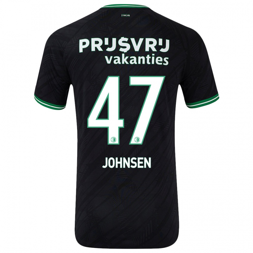 Niño Camiseta Mikael Torset Johnsen #47 Negro Verde 2ª Equipación 2024/25 La Camisa Argentina