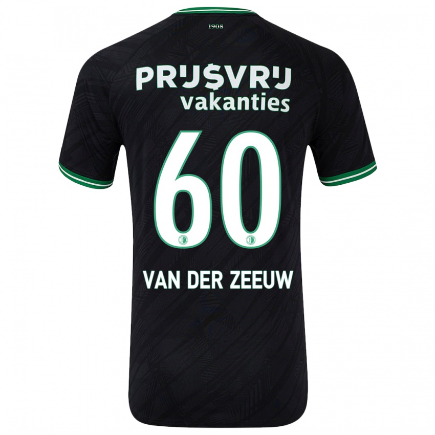 Niño Camiseta Twan Van Der Zeeuw #60 Negro Verde 2ª Equipación 2024/25 La Camisa Argentina