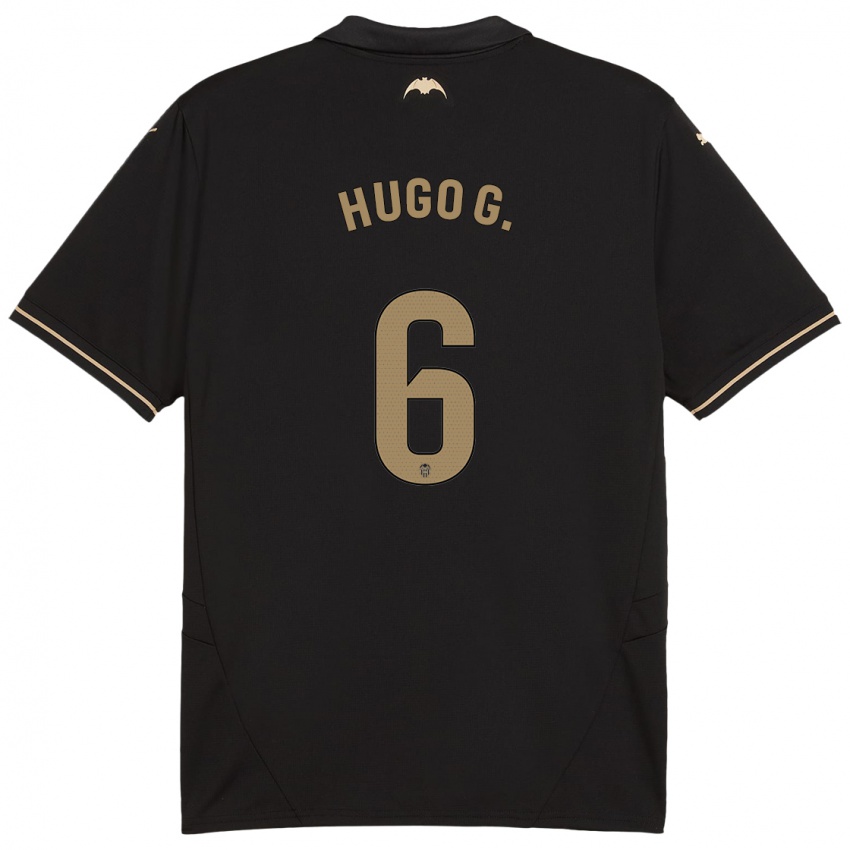 Niño Camiseta Hugo Guillamon #6 Negro 2ª Equipación 2024/25 La Camisa Argentina