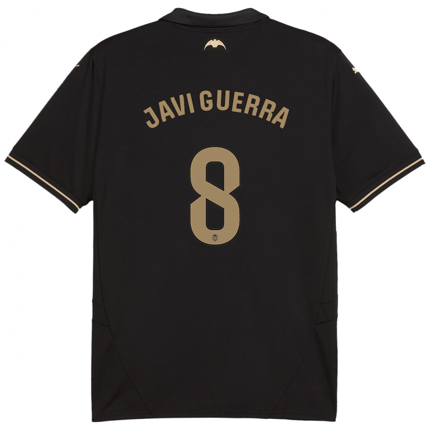 Niño Camiseta Javi Guerra #8 Negro 2ª Equipación 2024/25 La Camisa Argentina