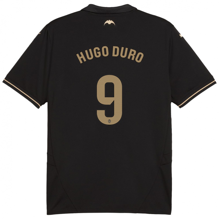 Niño Camiseta Hugo Duro #9 Negro 2ª Equipación 2024/25 La Camisa Argentina