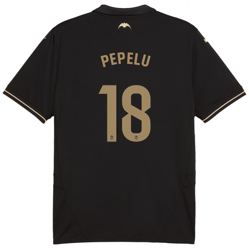 Niño Camiseta Pepelu #18 Negro 2ª Equipación 2024/25 La Camisa Argentina