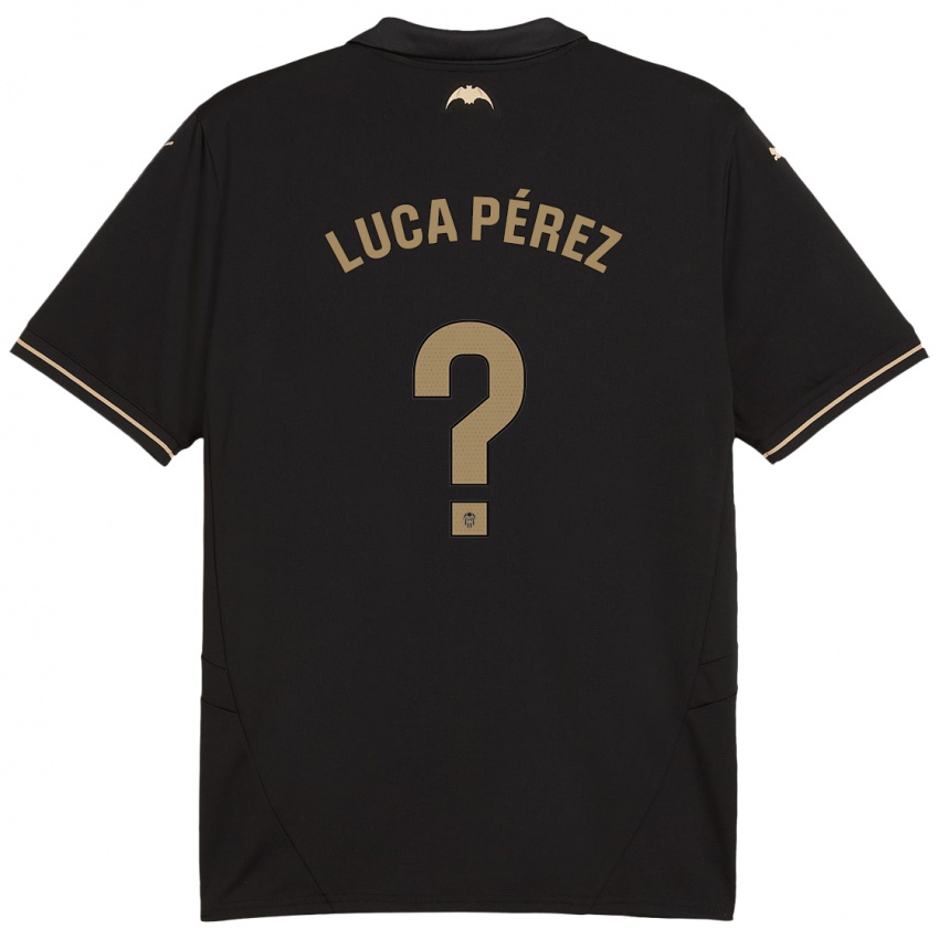 Niño Camiseta Simón Luca Pérez #0 Negro 2ª Equipación 2024/25 La Camisa Argentina