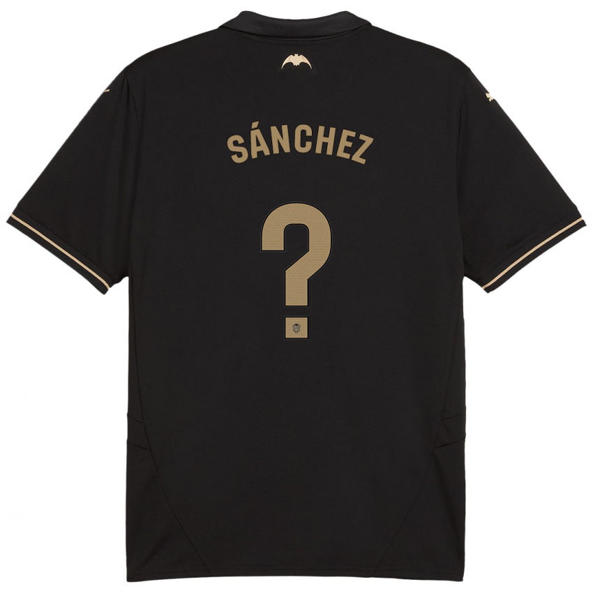 Niño Camiseta Dani Sánchez #0 Negro 2ª Equipación 2024/25 La Camisa Argentina