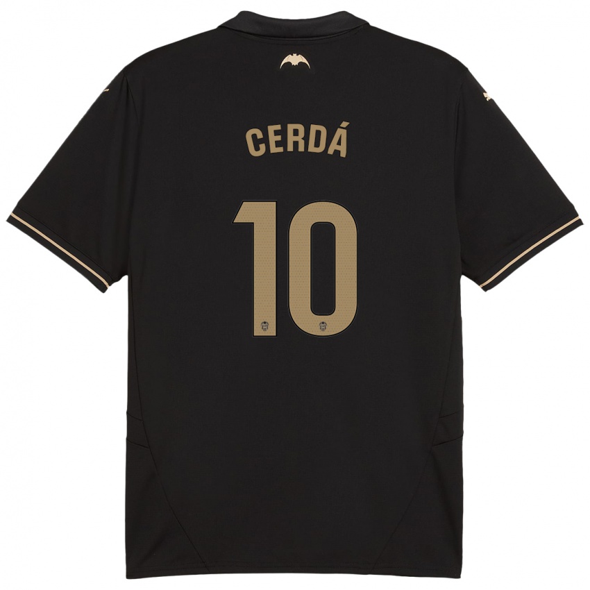 Niño Camiseta Alex Cerdá #10 Negro 2ª Equipación 2024/25 La Camisa Argentina