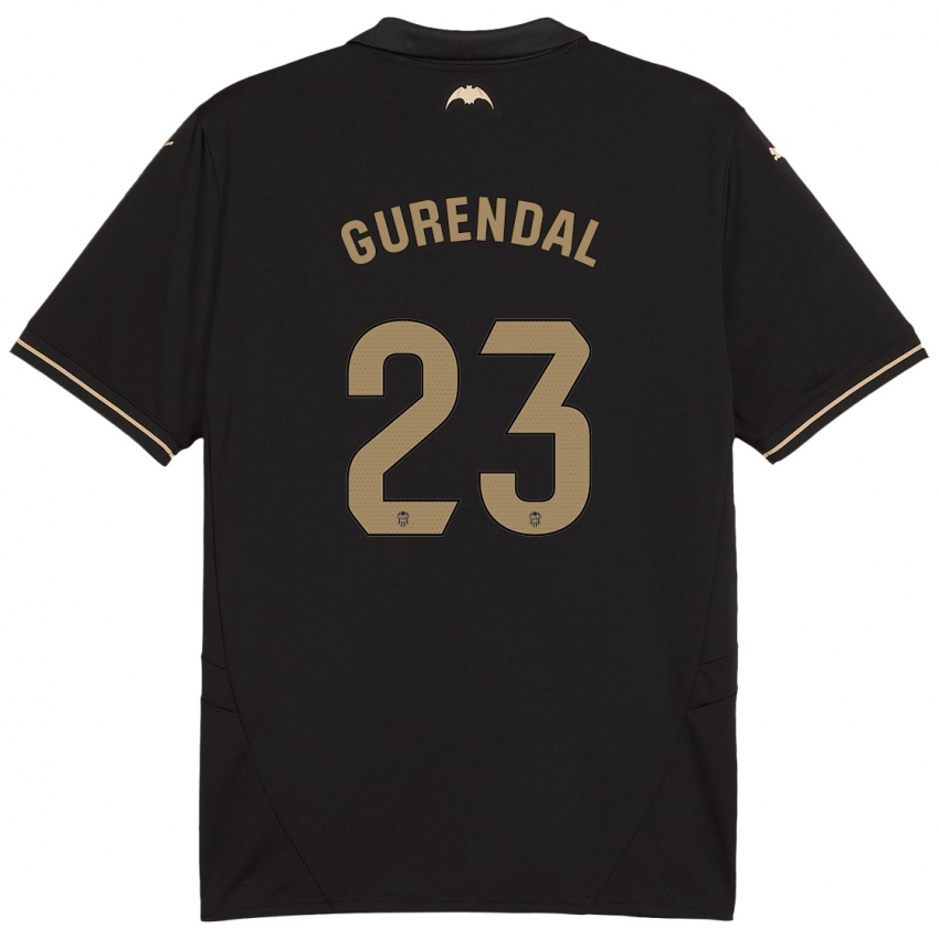 Niño Camiseta Alexander Gurendal #23 Negro 2ª Equipación 2024/25 La Camisa Argentina