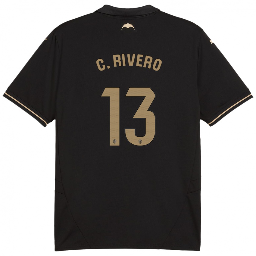 Niño Camiseta Cristian Rivero #13 Negro 2ª Equipación 2024/25 La Camisa Argentina