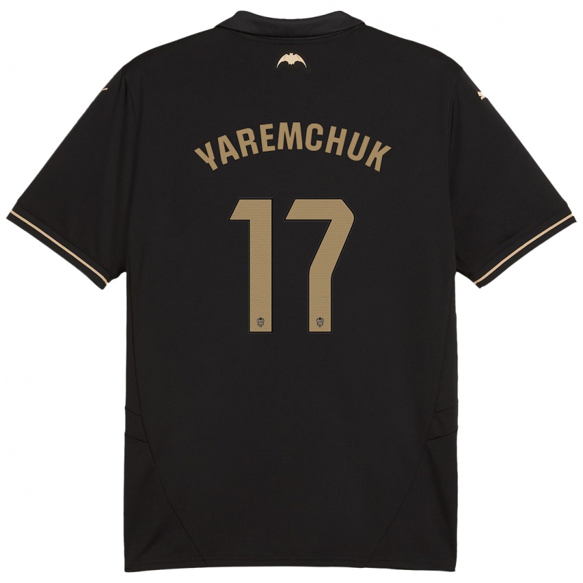 Niño Camiseta Roman Yaremchuk #17 Negro 2ª Equipación 2024/25 La Camisa Argentina