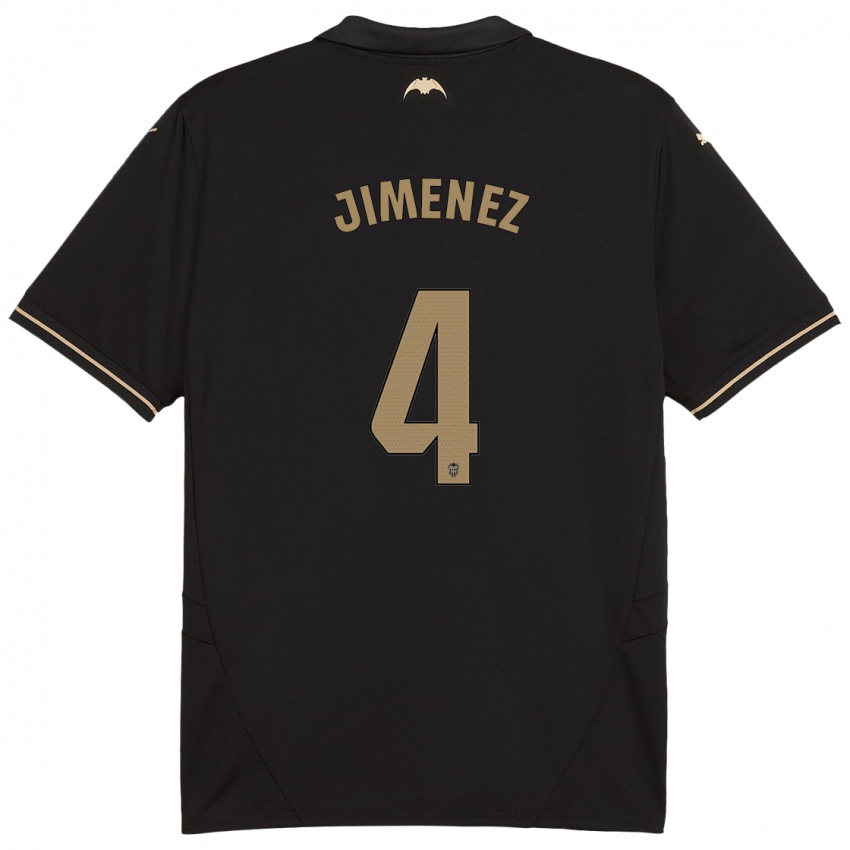 Niño Camiseta Maria Jimenez #4 Negro 2ª Equipación 2024/25 La Camisa Argentina