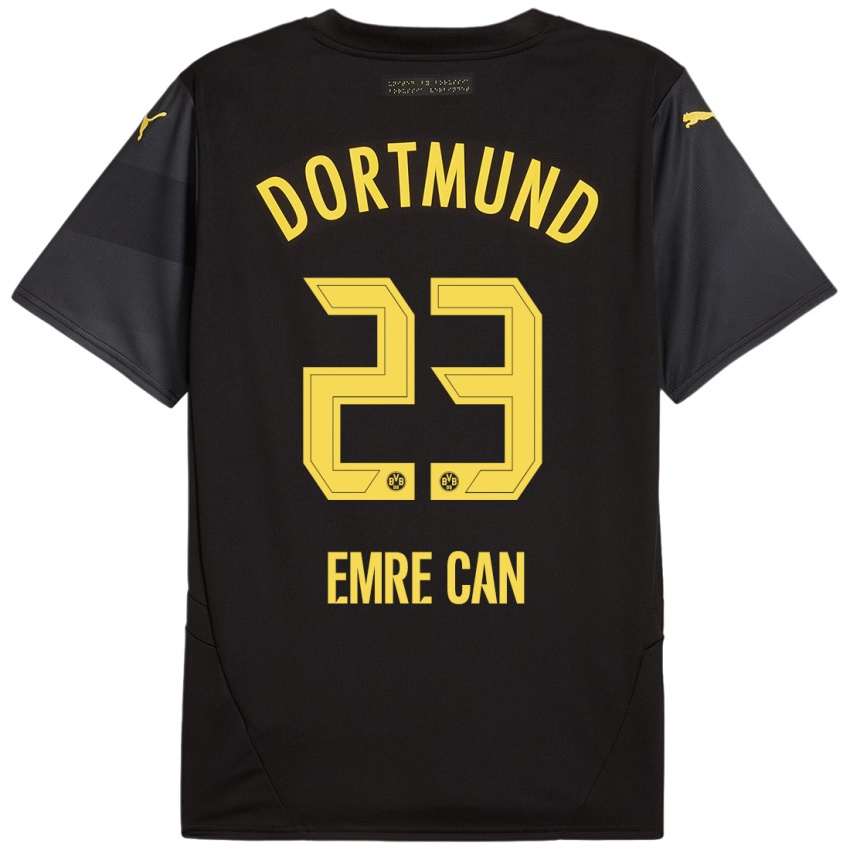 Niño Camiseta Emre Can #23 Negro Amarillo 2ª Equipación 2024/25 La Camisa Argentina