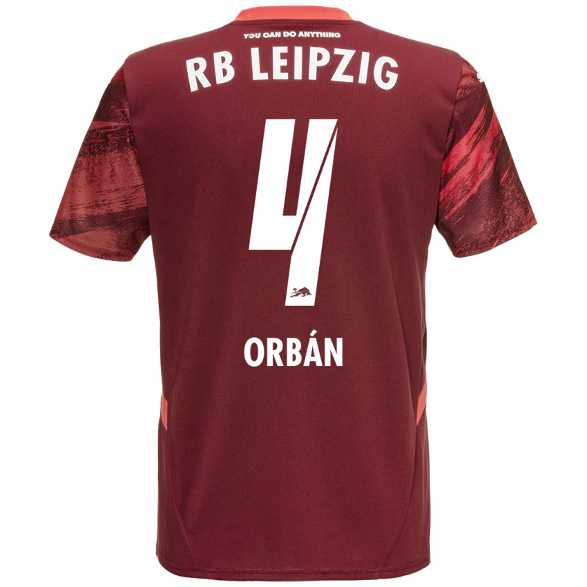 Niño Camiseta Willi Orban #4 Borgoña 2ª Equipación 2024/25 La Camisa Argentina