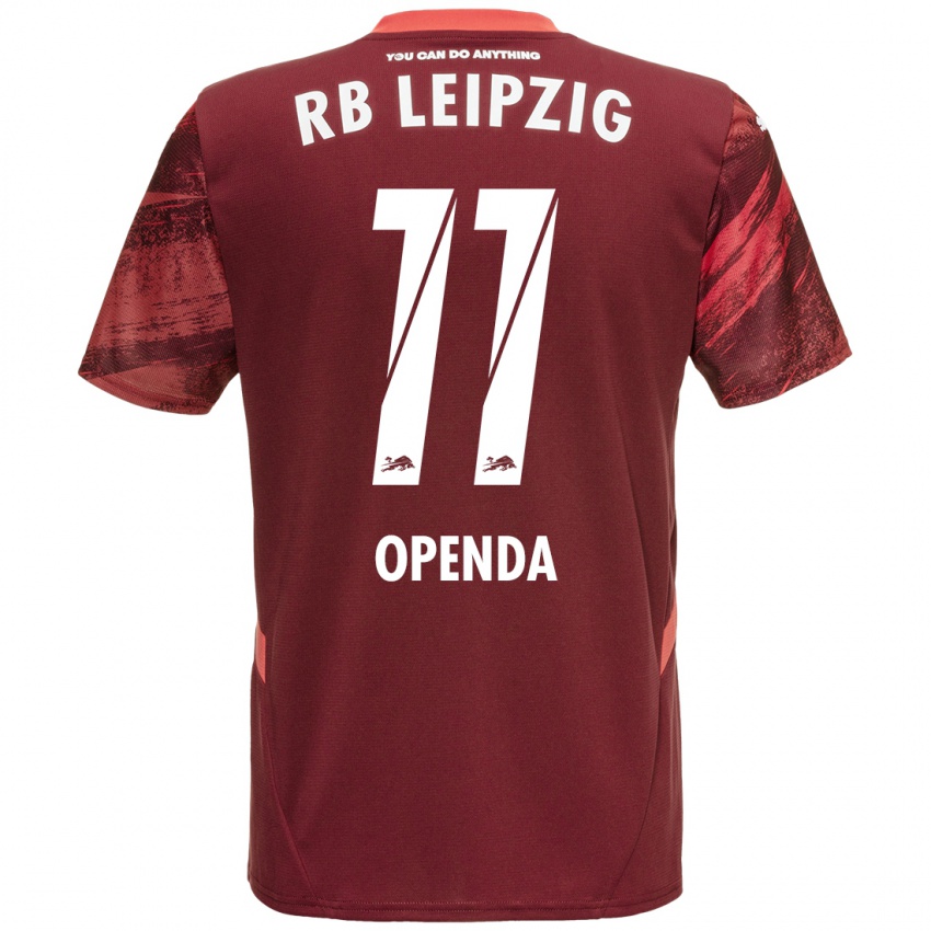 Niño Camiseta Loïs Openda #11 Borgoña 2ª Equipación 2024/25 La Camisa Argentina