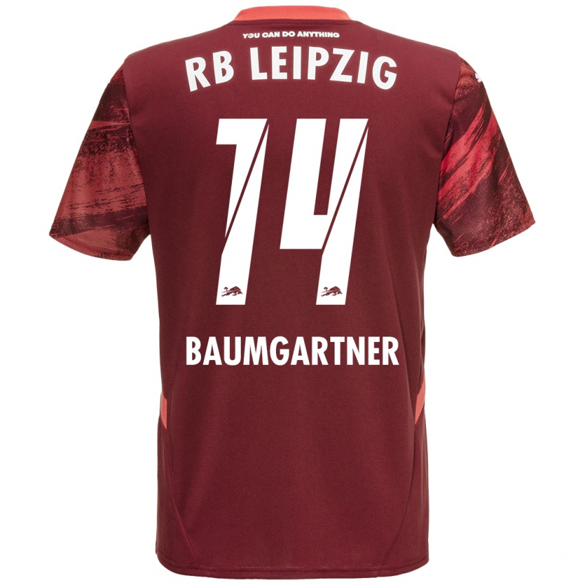 Niño Camiseta Christoph Baumgartner #14 Borgoña 2ª Equipación 2024/25 La Camisa Argentina