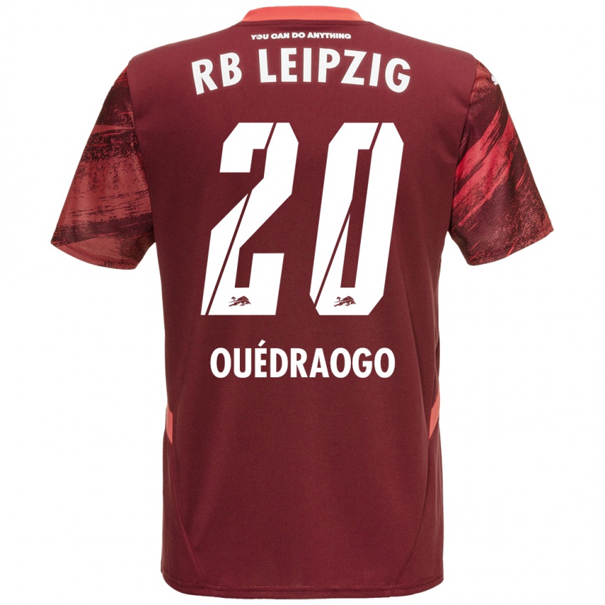 Niño Camiseta Assan Ouédraogo #20 Borgoña 2ª Equipación 2024/25 La Camisa Argentina