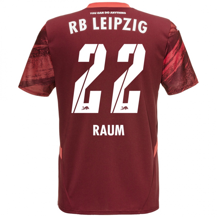 Niño Camiseta David Raum #22 Borgoña 2ª Equipación 2024/25 La Camisa Argentina