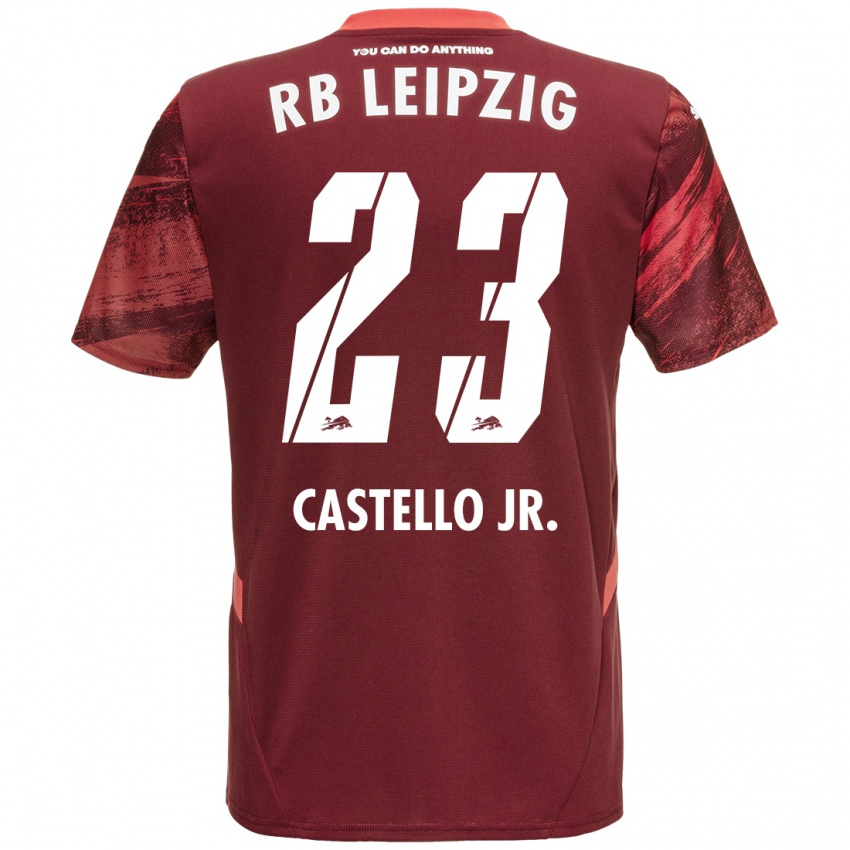 Niño Camiseta Castello Lukeba #23 Borgoña 2ª Equipación 2024/25 La Camisa Argentina